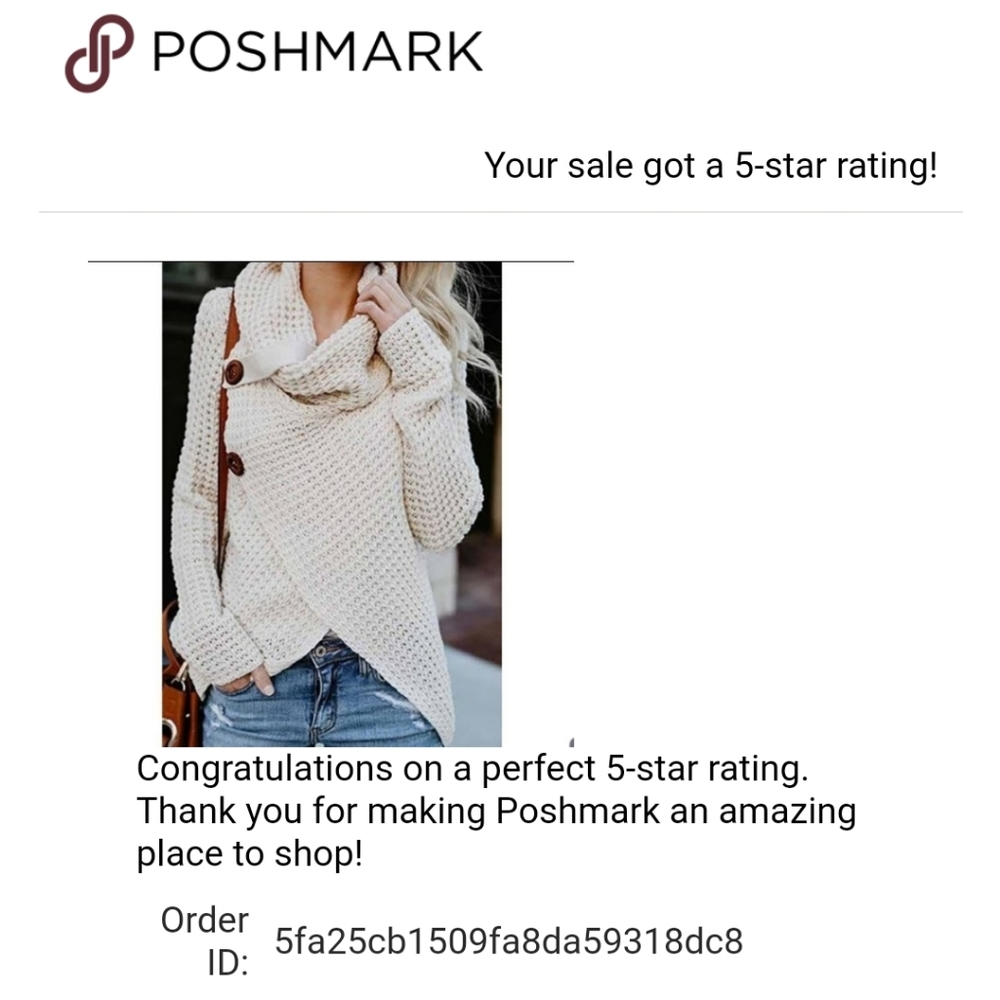 NWT Turtleneck Asymmetrical Hem Wrap Sweater - Picture 3 of 4